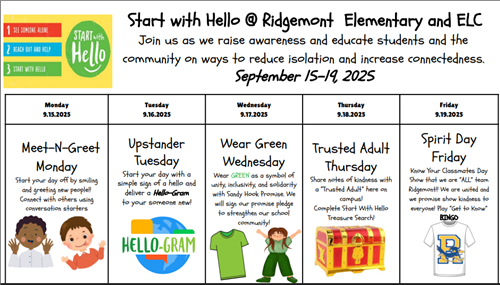  Start with Hello Week